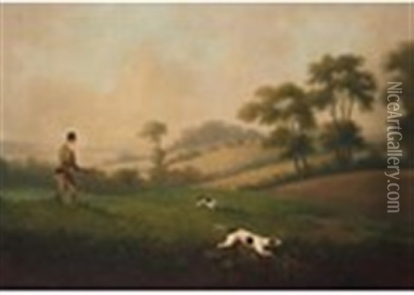Partridge Shooting; Woodcock Shooting; Pheasant Shooting Oil Painting - William Samuel Howitt