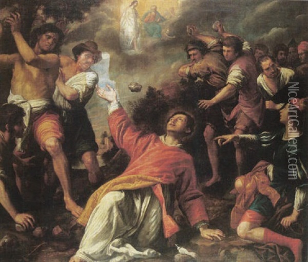 The Stoning Of Saint Stephen Oil Painting - Domenico Fiasella