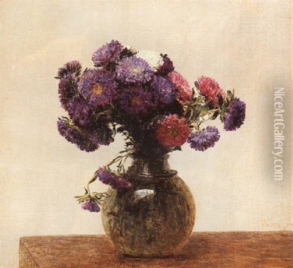 Reines Marguerites Oil Painting - Henri Fantin-Latour