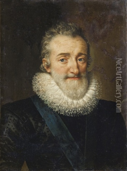 Henri Iv Oil Painting - Frans Pourbus the younger