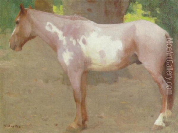 Pinto Pony Oil Painting - Eanger Irving Couse