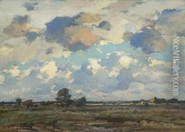 Weite Dachauer
 Moorlandschaft Oil Painting - Hermann Stockmann