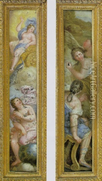 Allegoria Dell'aria E Della Terra Oil Painting - Paolo de Matteis