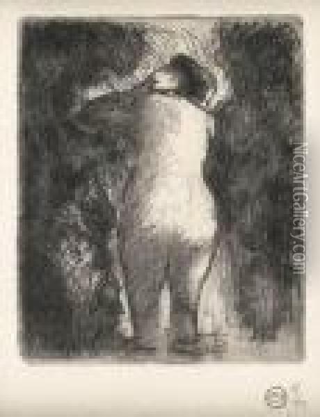 Baigneuse Vue De Dos Oil Painting - Camille Pissarro