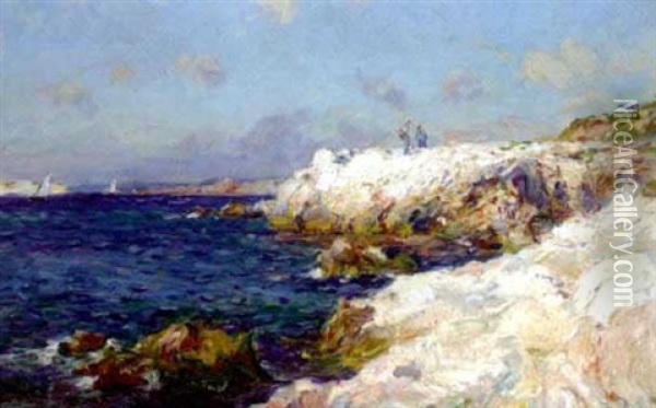 Bord De Mer Oil Painting - Jean Baptiste Olive