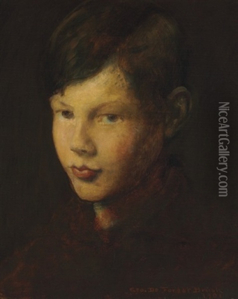 Portrait Of Gerome, The Artist's Son Oil Painting - George de Forest Brush