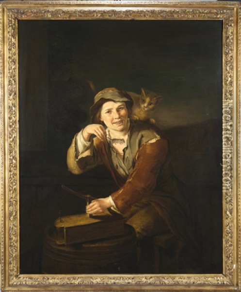 Contadino Con Trappola Per Topi Oil Painting - Giacomo Francesco Cipper