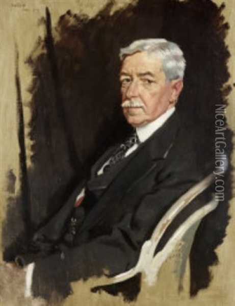 Portrait Of Robert Lansing Oil Painting - Sir William Orpen