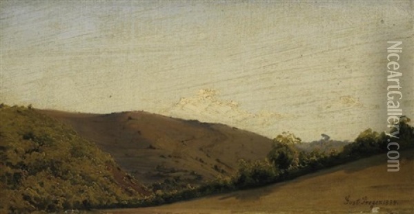 Heidelandschaft Bei Hilden Oil Painting - Gustav Preyer