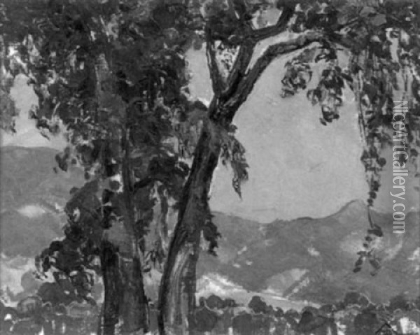 Mountain Landscape Oil Painting - Peter A. Ilyin