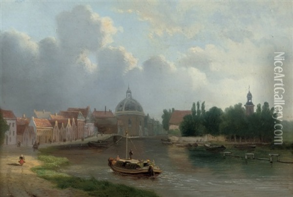 Leidschendam Oil Painting - Bartholomeus Johannes Van Hove