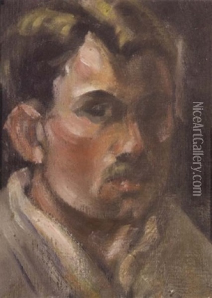 Self-portrait Oil Painting - Rinaldo Cuneo