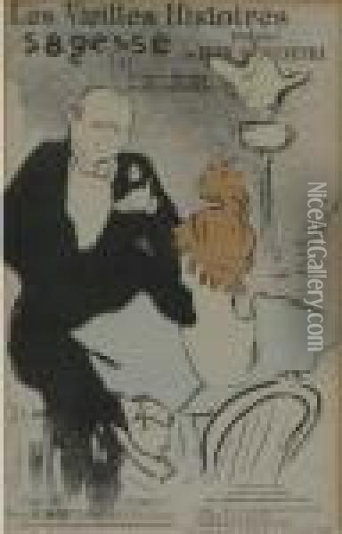 Les Vieilles Histoires Oil Painting - Henri De Toulouse-Lautrec