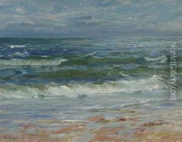 The Angus Coast Oil Painting - William Bradley Lamond