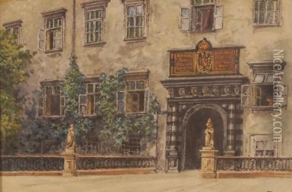 The Swiss Gate Oil Painting - Franz Demel