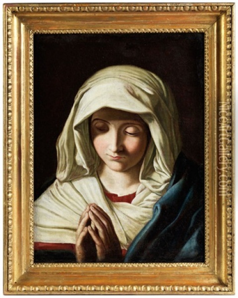 Madonna Im Gebet Oil Painting - Giovanni Battista Salvi (Il Sassoferrato)