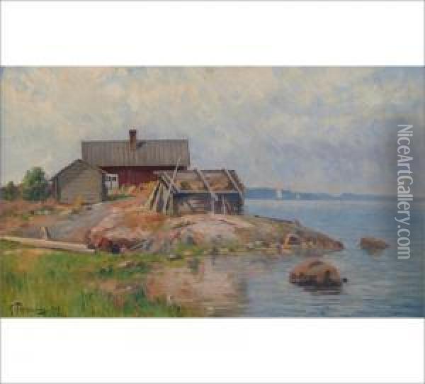 Archipelago Oil Painting - Woldemar Toppelius