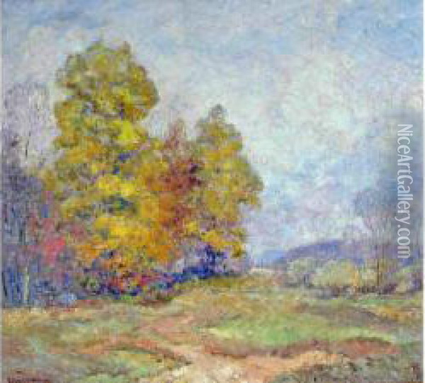 Autumn In Brown County Oil Painting - Edward K. Williams