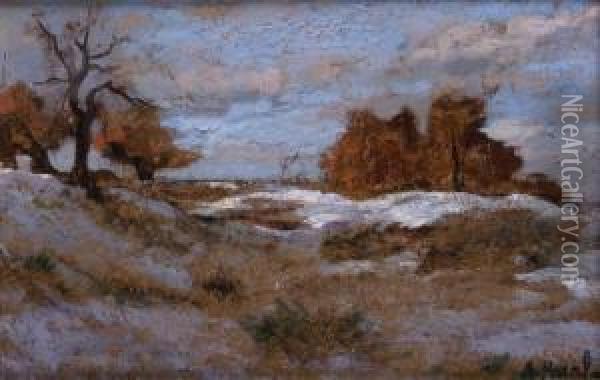 Paysage De Neige Oil Painting - Alexandre Nozal