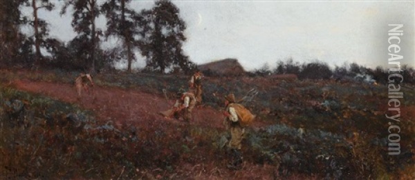 Harvest Time Oil Painting - Joseph Milne