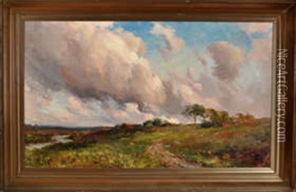 A Blustery Day In Northumberland Oil Painting - John Falconar Slater