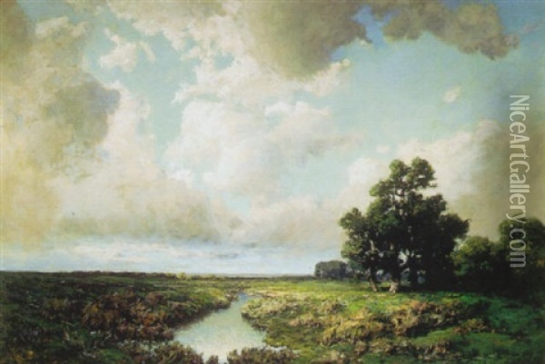 Summer Landscape Oil Painting - Julian Walbridge Rix