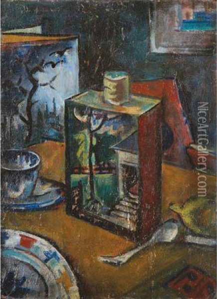 Still Life Oil Painting - Preston Dickinson