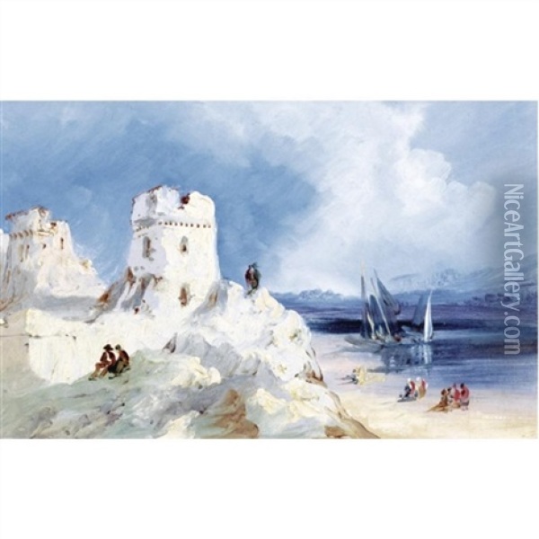 Torre Vigia (the Watchtower) Oil Painting - Eugenio Lucas Velazquez