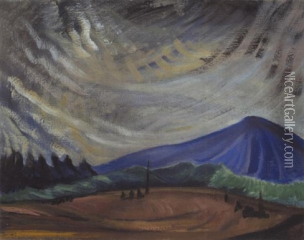 Landscape And Sky Oil Painting - Emily Carr