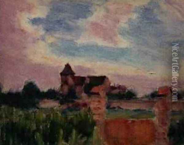 Landscape with a Church Oil Painting - Roderic O'Conor