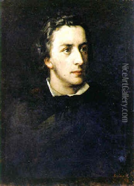 Portrait Von Frederic Chopin Oil Painting - Lorenz Vogel