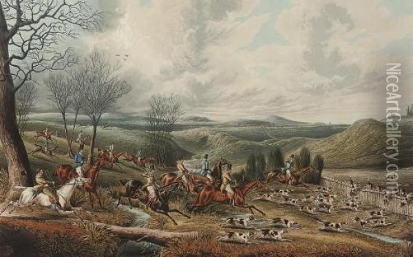 The Cock-tails Done; And The Chase Of The Roebuck, By H. Alken & R. G. Reeve Oil Painting - Walter Parry Hodges