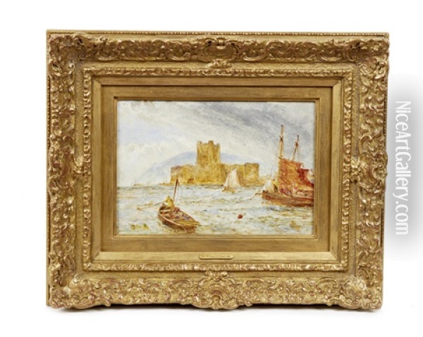 Peel Castle, Isle Of Man Oil Painting - William Joseph J. C. Bond