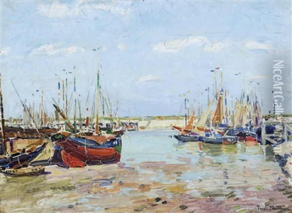 Harbour View Oil Painting - Paul Mathieu