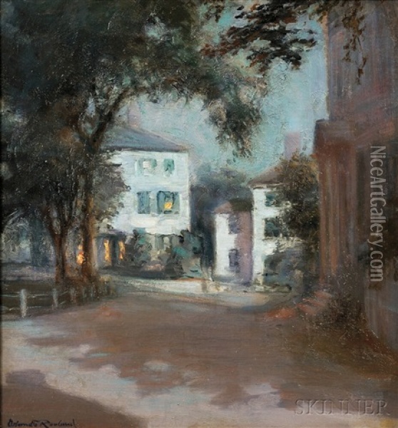 By The Light Of The Moon, Marblehead Oil Painting - Orlando Rouland