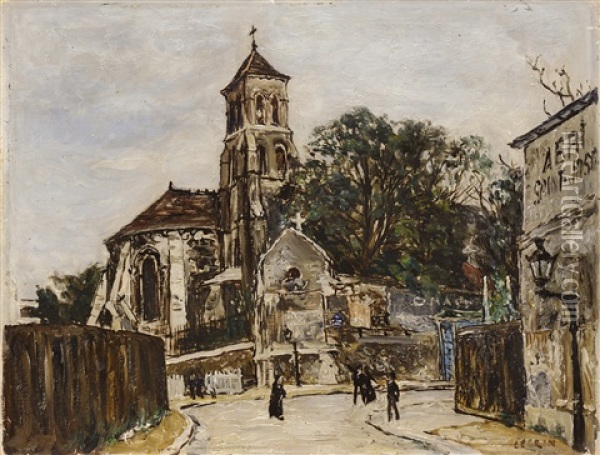 Rue Animee Oil Painting - Marcel Francois Leprin