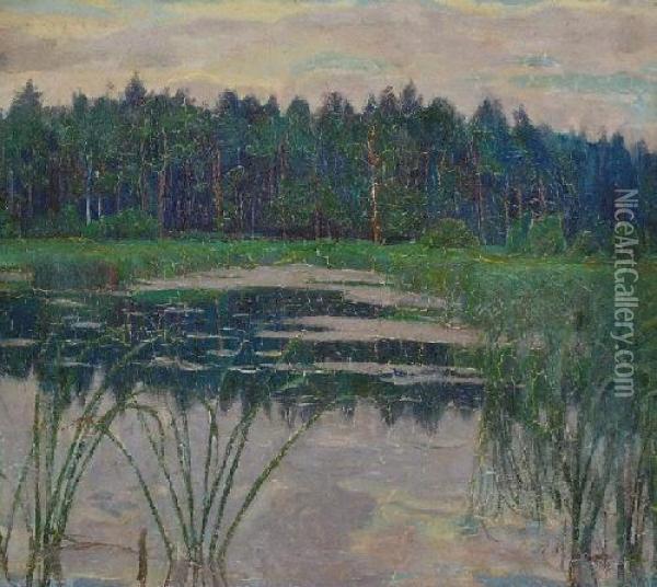 Sitowia Oil Painting - Bronislaw Kowalewski