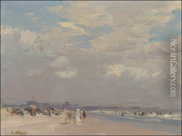 Rockaway Beach Oil Painting - Edward Henry Potthast