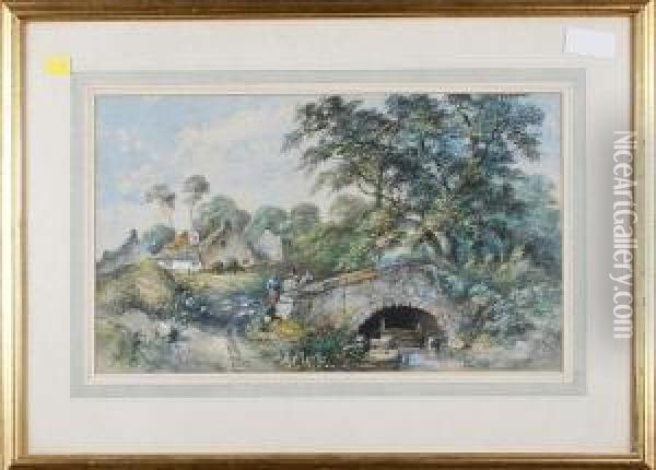 Kilgrevie Bridge Oil Painting - John Morris