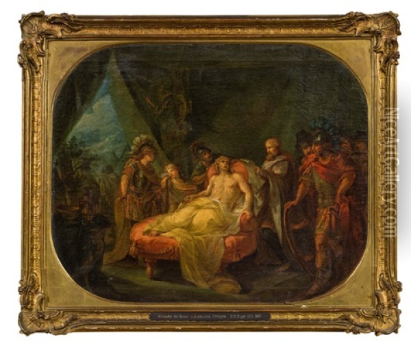 Alexander Der Grose Mit Seinem Arzt Philippus Oil Painting - Friedrich Heinrich Fueger