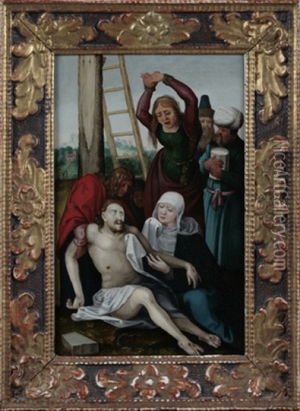 Die Beweinung Christi Nach Dem Kupferstich Von Albrecht Durer Oil Painting - Albrecht Duerer