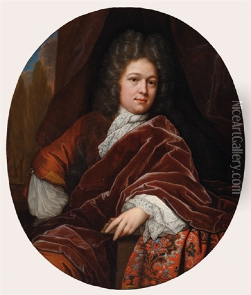 Portrait Of Francois Van Bredehoff Oil Painting - Johan van Haensbergen