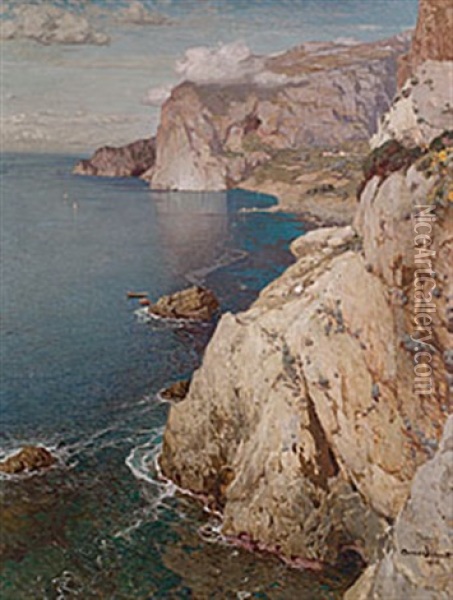 Capri Oil Painting - Manuel Wielandt