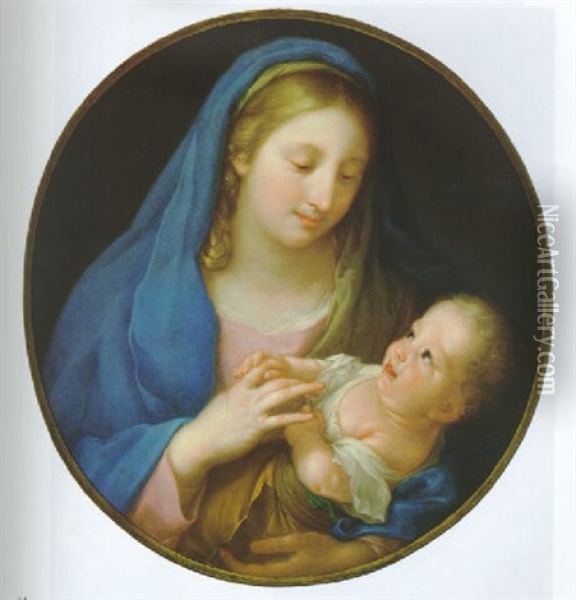 Madonna Mit Kind Oil Painting - D. Francisco Bayeu y Subias