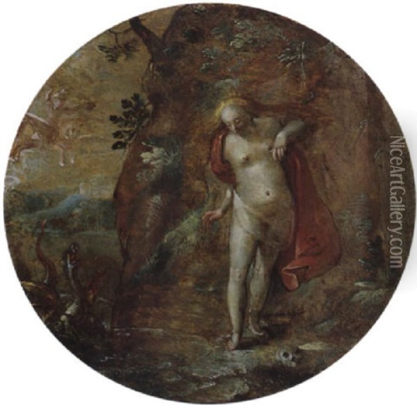 Andromeda Wird Von Perseus Vor Dem Drachen Gerettet Oil Painting - Abraham Bloemaert