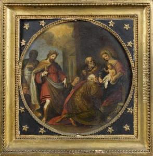 L'adoration Des Mages Oil Painting - Jacques De Stella