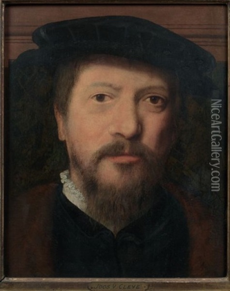 Portrait De Gentilhomme Oil Painting - Joos Van Cleve