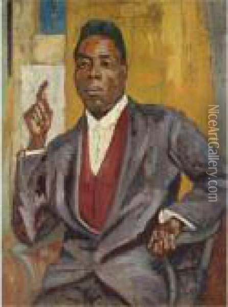 Portrait Of A Gentleman Oil Painting - Roger Eliot Fry