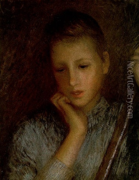 Cinderella Oil Painting - Sir George Clausen