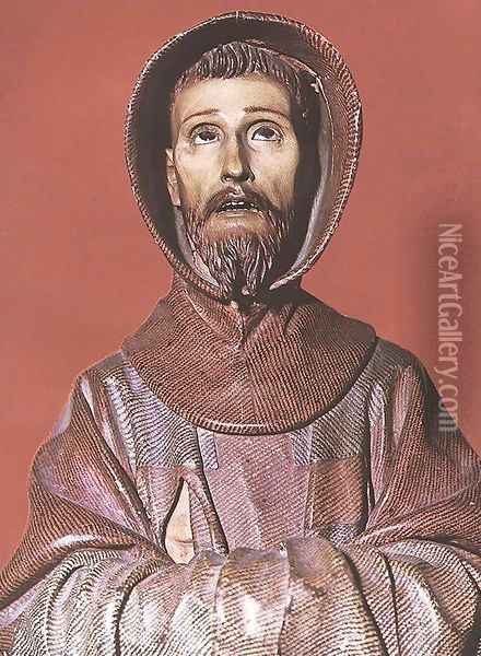 St Francis of Assisi 2 Oil Painting - Pedro de Mena